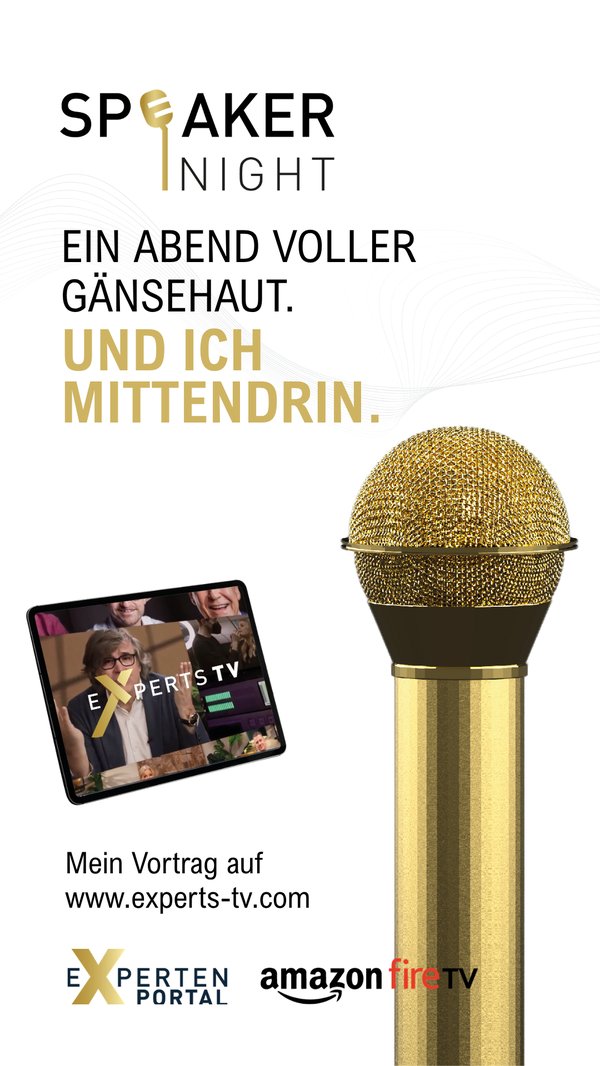 Speaker Night – Mein Vortrag auf Experts TV